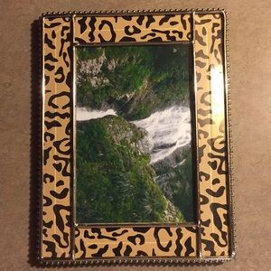 Vintage Animal Print Glass Frame